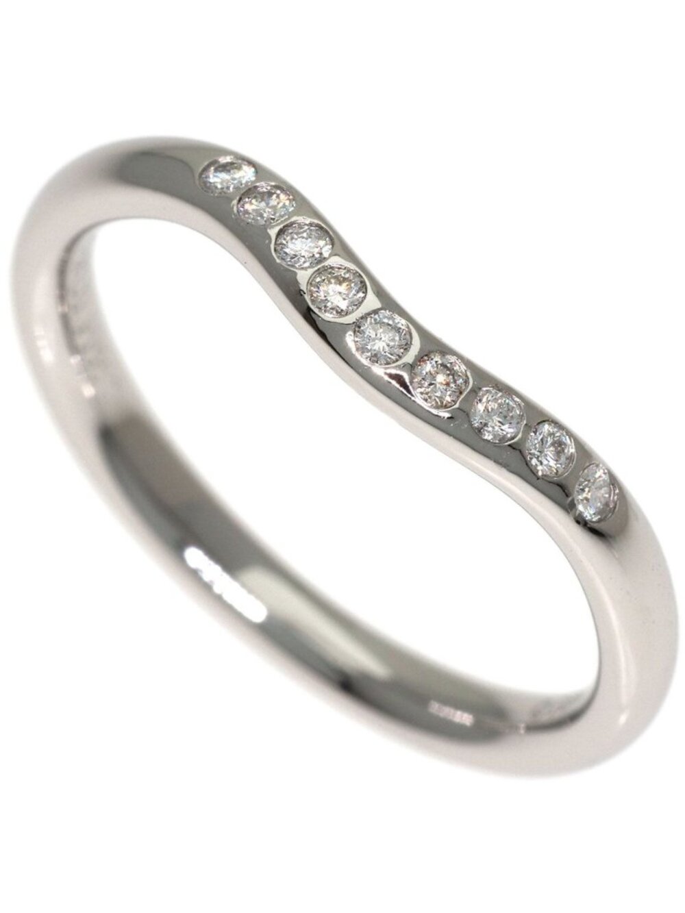 Tiffany & Co Curved Band Diamond Ring